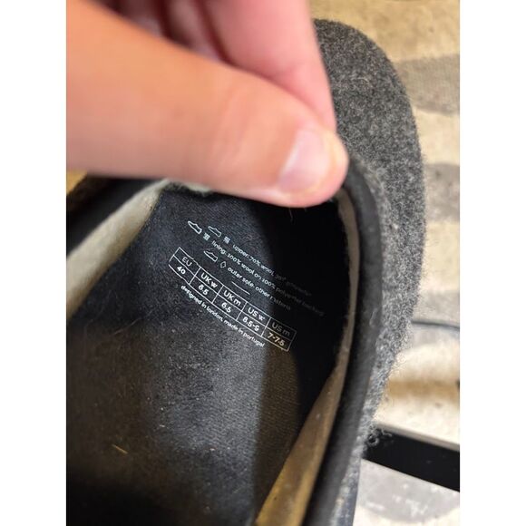 Mahabis Classic slipper Size W 8.5-9 M 7-7.5 House Shoe Casual Wool Felt